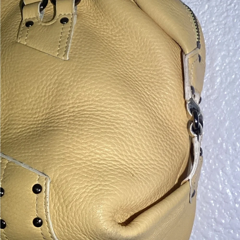 Cole Haan yellow village satchel bag